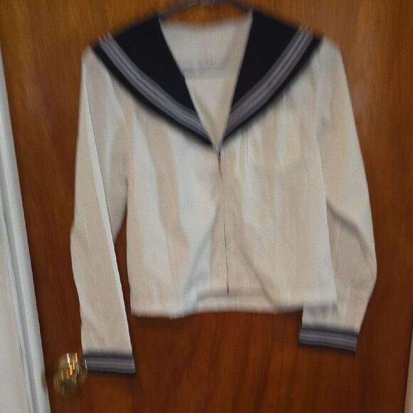 Navy and Cream Sailor Uniform - Picture 3 of 9